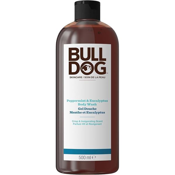 NEW 500ML BULLDOG PEPPERMINT  EUCALYPTUS BODY WASH