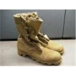 MILITARY SURPLUS- (20)BOOTS , HOT WEATHER COMBAT, WELLCO, DESERT TAN, UNUSED, SIZE 51/ 2