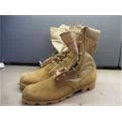 MILITARY SURPLUS AUCTION- (20)COMBAT BOOTS, HOT WEATHER, DESERT TAN, UNUSED, SIZE 12(ALTAMA)