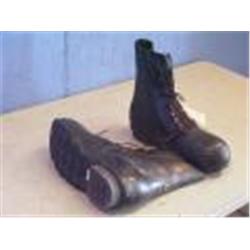 MILITARY SURPLUS AUCTION- TRI-WALL BOXES OF MILITARY FIELD GEAR ITEMS TO INCLUDE: COLD WEATHER BOOTS