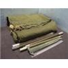 Image 1 : MILITARY SURPLUS AUCTION- (APPROX 104)SHELTER HALF TENTS WITH STAKES & PINS, PINS ARE 15 3/ 4" LONG,