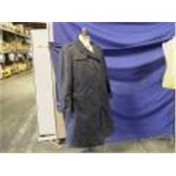 MILITARY SURPLUS AUCTION- (APPROX 60)BLACK ALL WEATHER COATS SIZES INCLUDE 44L, 40R, 16S, 38R