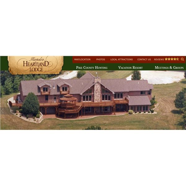 Illinois Heartland Lodge is offering a 3-night/2-day Waterfowl/Upland Hunt for Mim. of 2 Hunters