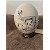Image 3 : Ostrich Egg – Hand Painted in 1994 Spring Buck from the Kalahari Desert