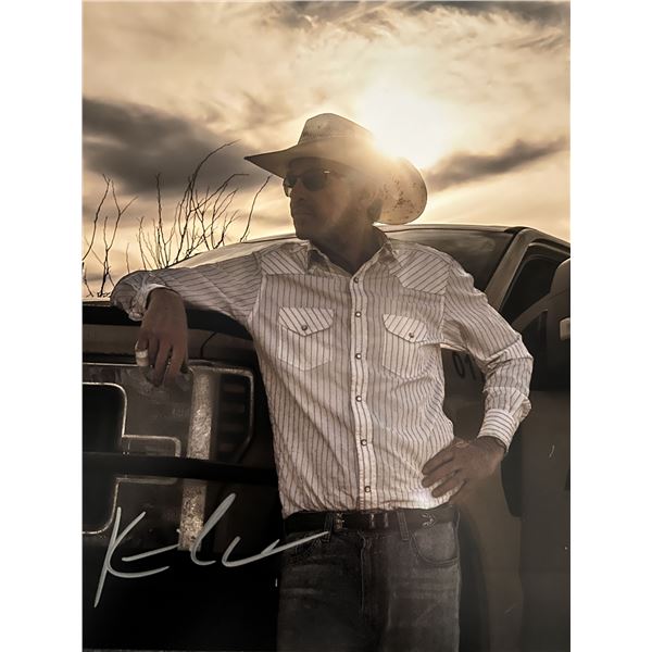 Landman Costner signed movie photo