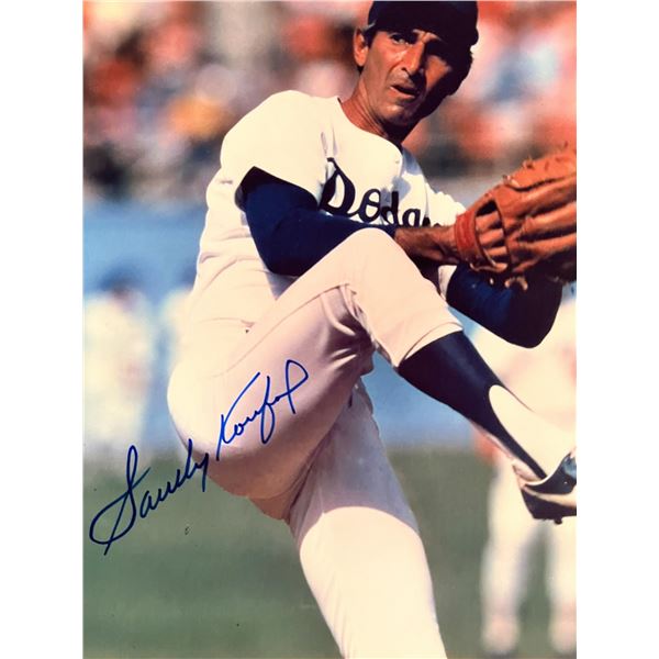 Sandy Koufax signed photo