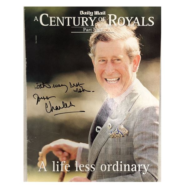 Prince Charles signed Magazine. GFA Authenticated