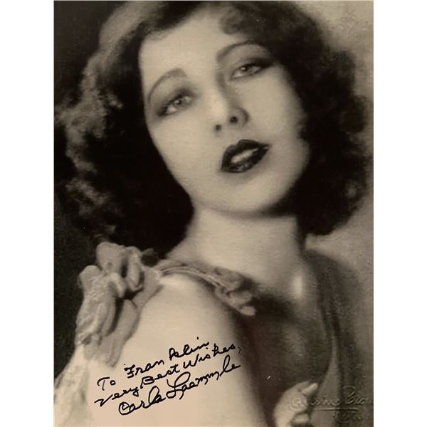 Carla Laemmle signed photo