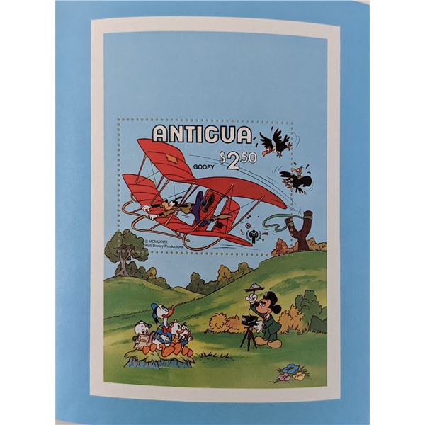Micky Mouse And Friends $2.50 Goofy Stamp - Antigua