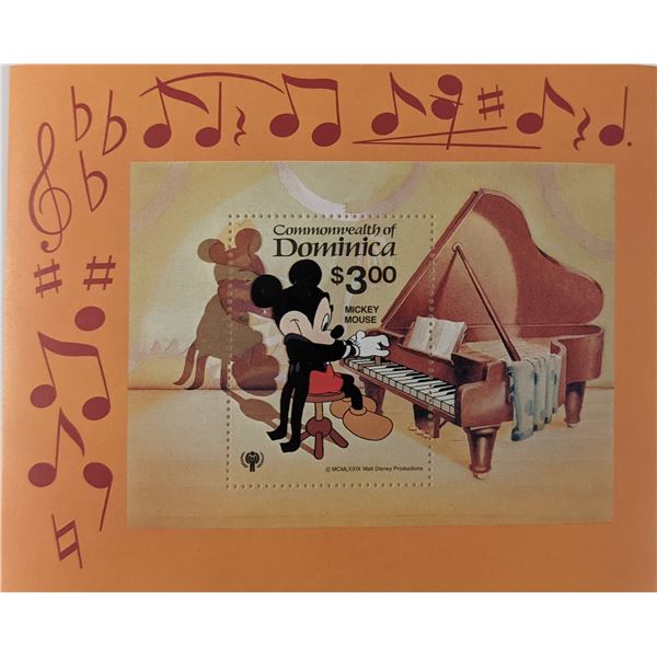 Mickey Mouse Souvenir Stamp Sheet