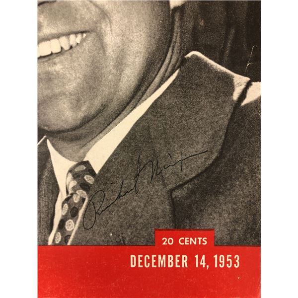 Richard Nixon signed Life Magazine. GFA Authenticated