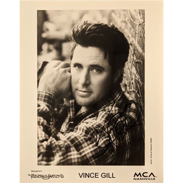 The Eagles  Vince Gill signed photo