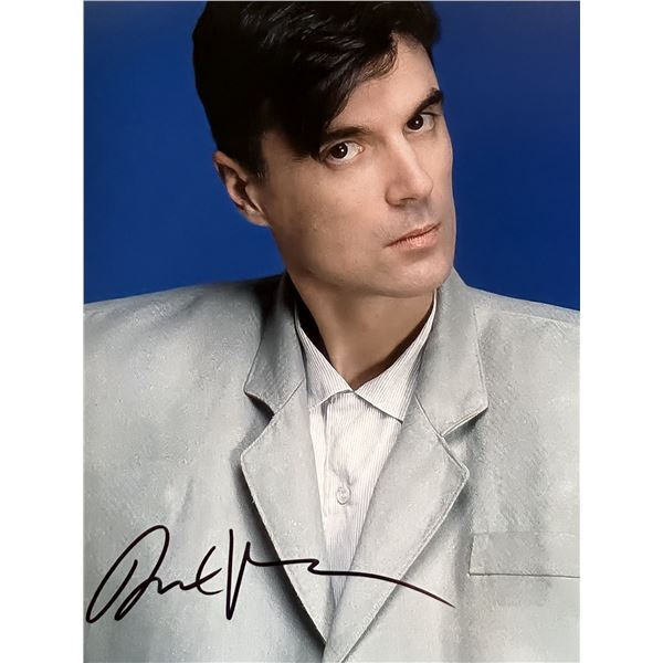 Talking Heads David Byrne signed photo