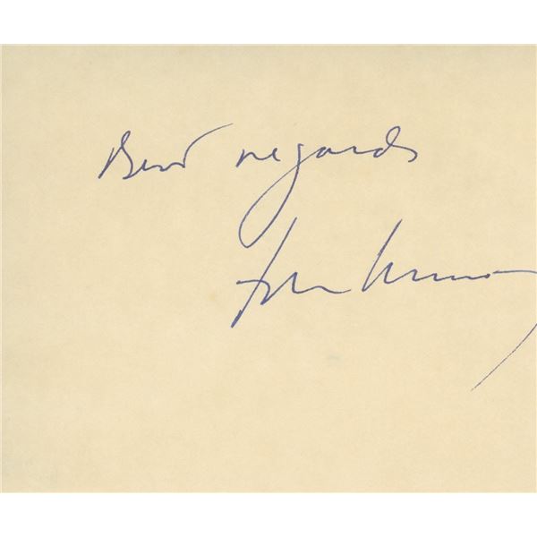 President John F. Kennedy signature cut. GFA Authenticated