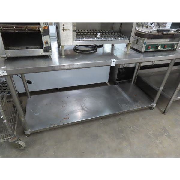 Regency S/S 6' Table w/Undershelf