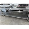 Image 1 : S/S 6' Table w/Backsplash/Undershelf