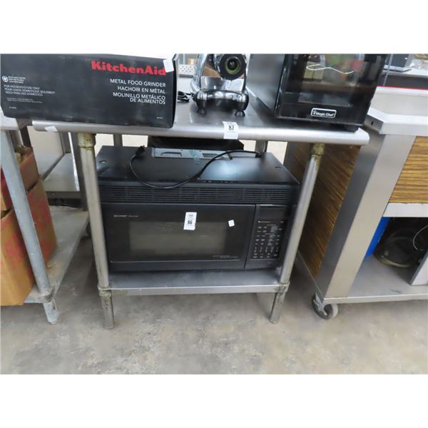 S/S  30"  X  36"  Bullnose Table w/Undershelf