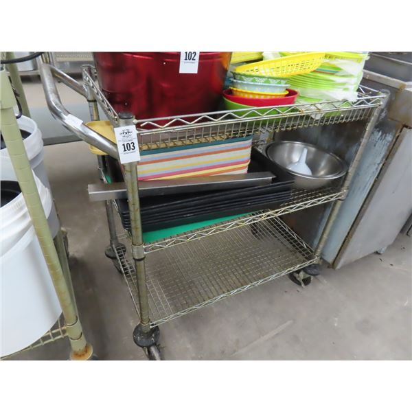 Metro 3 Shelf Cart