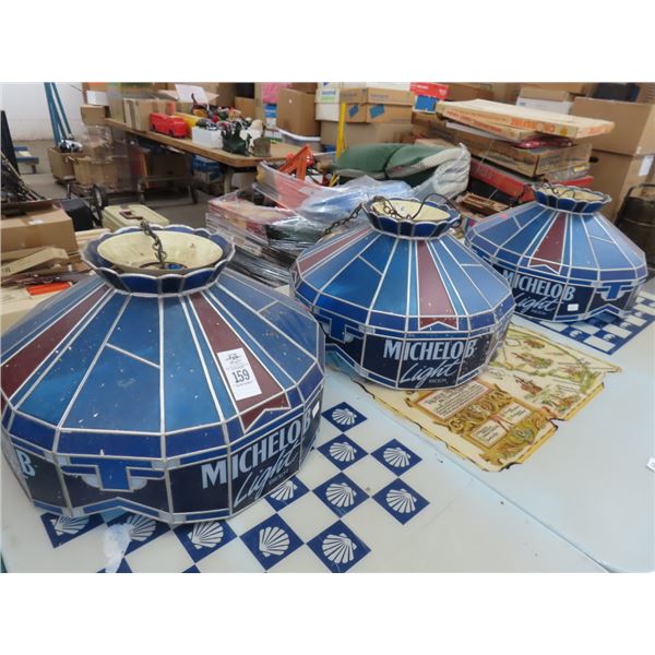 3-Michelob Light Hanging Lights - 3 X $ - No Shipping