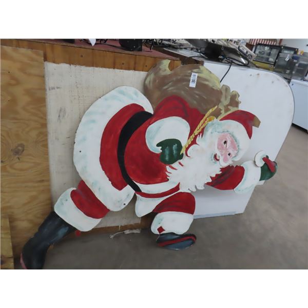 Wooden Santa Clause Décor - Hat Needs Repair