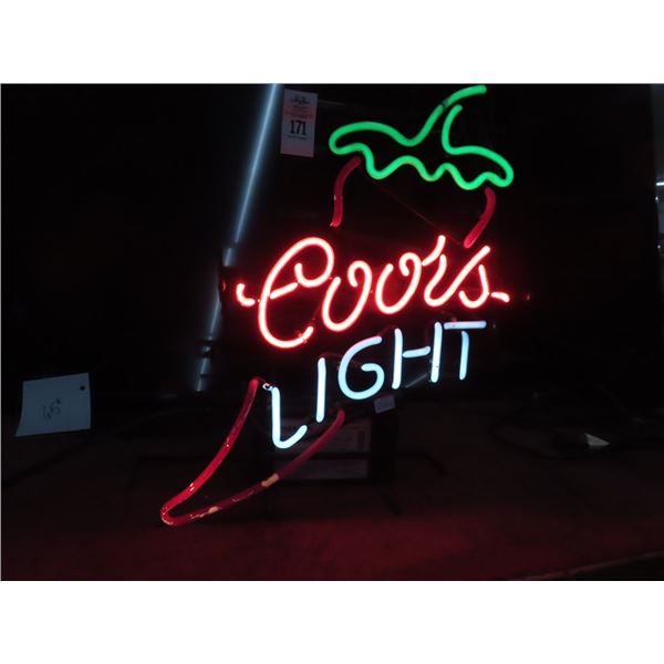 Coors Lite Pepper Neon Sign - No Shipping