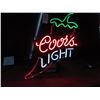 Image 1 : Coors Lite Pepper Neon Sign - No Shipping