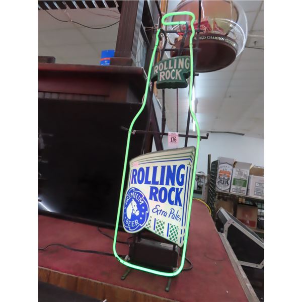 Rolling Rock Neon Advertising Sign - No Shipping