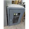 Image 1 : Derum Grey Glass Door Storage Cabinet
