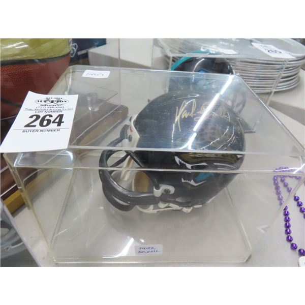 Mark Brunell Mini Autographed Mini Helmet In Showcase