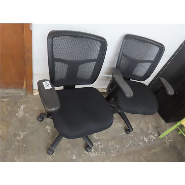 Black Secretarial Chairs - 2