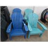 Image 1 : 4-Polly Wood Adirondack Chairs - 4 X $