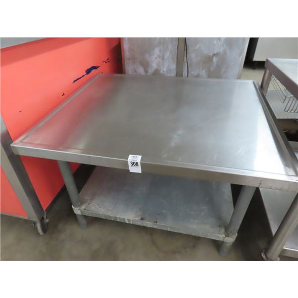 S/S  30"  X  36"  Equip. Stand w/Undershelf