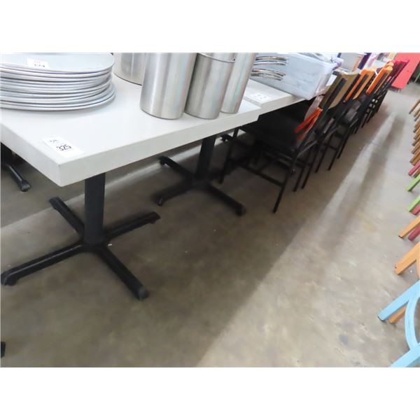 18-Stone Style Pedestal Dining Tables - 18 X $
