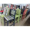 Image 1 : 22-Wooden Painted Bar Stools - 22 X $