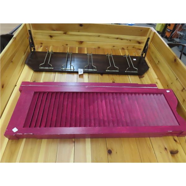 Overshelf w/Stem Racks, Saloon Style Swing Doors