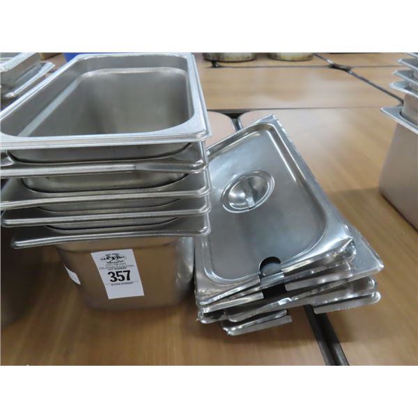5-Third by 6"  Insert Pan/Lid - 5 X $