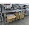 Image 1 : S/S Bullnose  5'   Rolling Table w/Backsplash and Undershelf