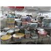 Image 1 : Large Lot of Multi Color Dishes/Bowls - 2 Shelves