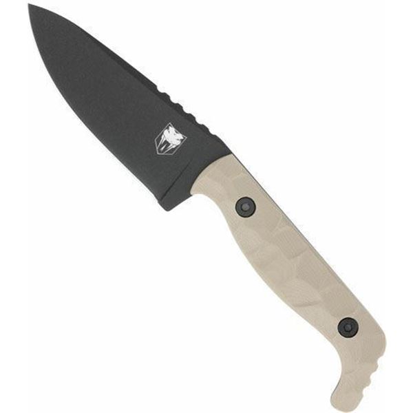 COBRATEC KINGPIN 4" FIXED BLD TAN D2 STEEL W/KYDEX SHEATH