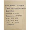 Image 2 : CHAISE EMPILABLE EN PLASTIQUE ACTIV SEATING #A-116-BLK
