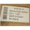 Image 2 : POTEAU DE BARRIER JAUNE AVEC BASE 32"h.