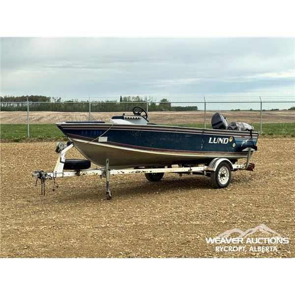 1991 LUND 16 FT. FISHING BOAT