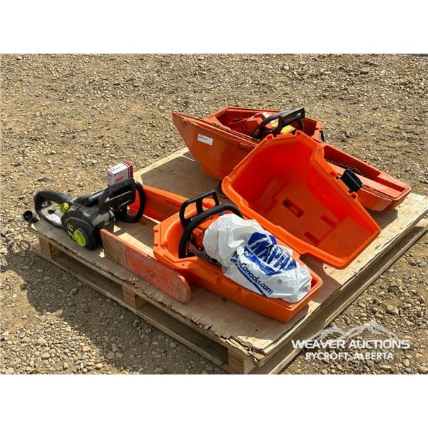 (3) CHAINSAWS