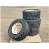 Image 2 : (4) 12-16.5 SKID STEER TIRES & RIMS