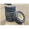 Image 3 : (4) 12-16.5 SKID STEER TIRES & RIMS