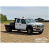 Image 2 : 2008 FORD F550 CREW CAB DUALLY FLATBED TRUCK