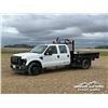 Image 1 : 2008 FORD F350 XL CREW CAB FLATBED TRUCK