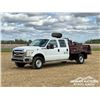 Image 1 : 2012 FORD F350 CREW CAB FLATBED TRUCK