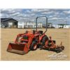 Image 1 : KUBOTA 7100 MFWD TRACTOR C/W 5 FT BLADE & MOWER