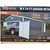 Image 1 : TMG 16 X 24 FT. METAL GARAGE SHED